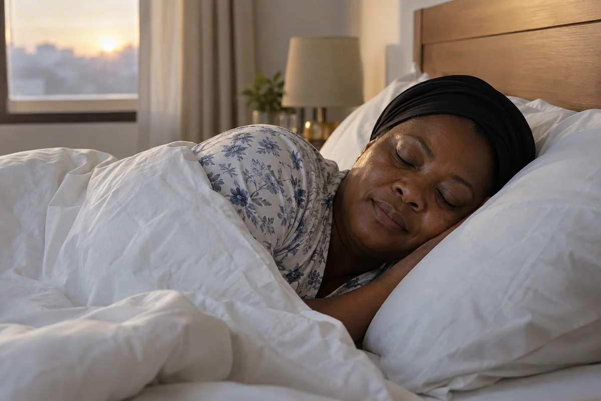 Une femme de Yaoundé dort paisiblement : St Heart ne provoque ni somnolence ni réveil nocturne